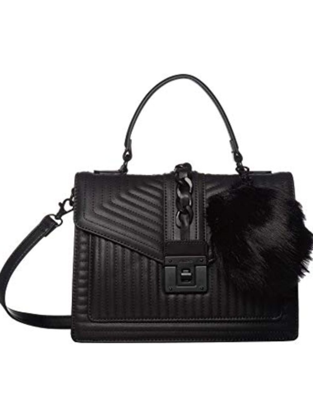 Synthetic Top Handle Satchel Handbag Medium Everyday Bag